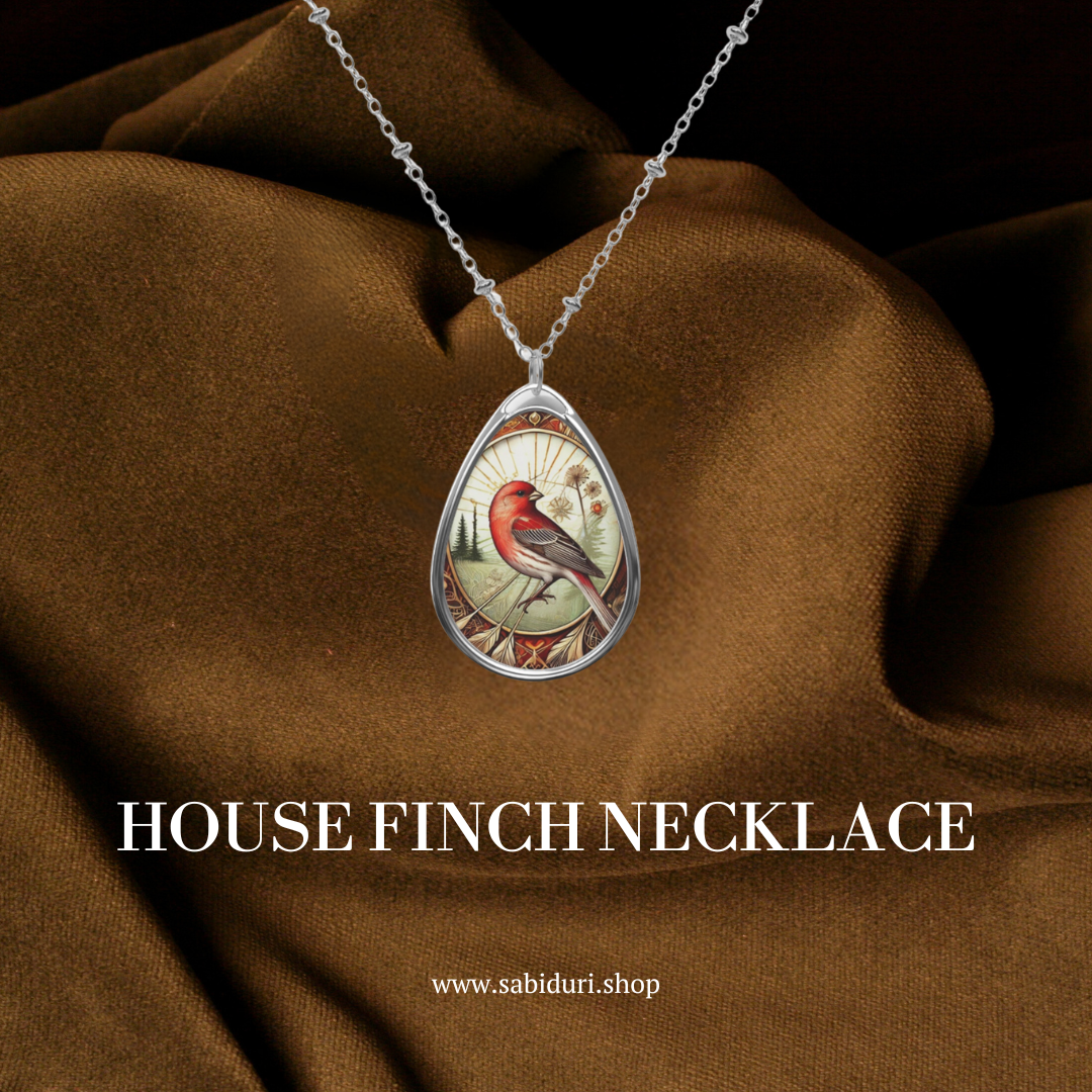 House Finch Spirit Animal Necklace