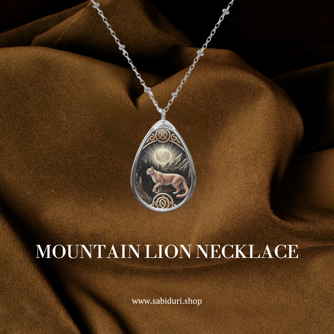 Mountain Lion Spirit Animal Necklace