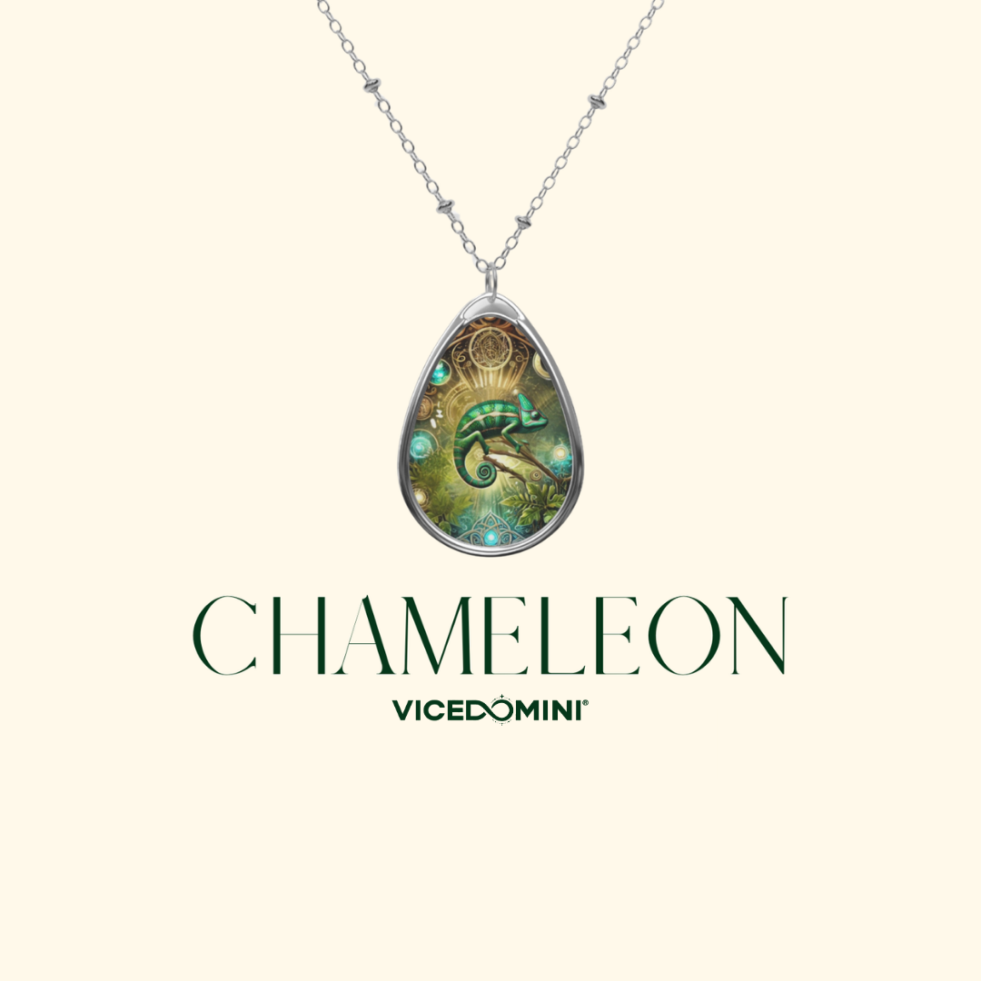 Chamäleon-Geistestier-Halskette