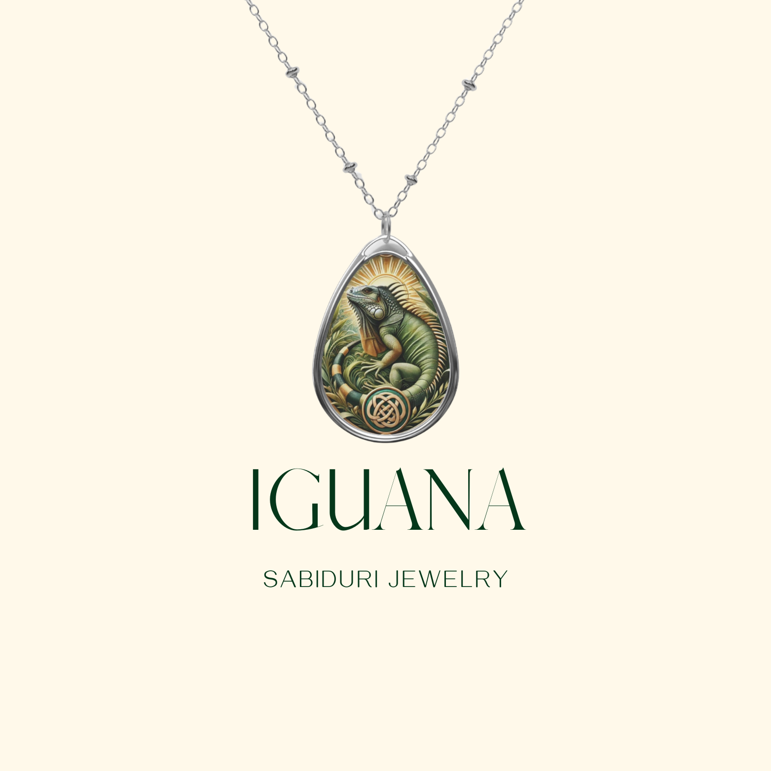 Iguana Spirit Animal Necklace