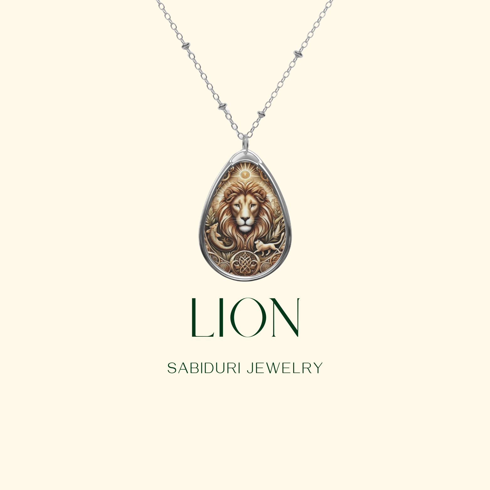 Lion Spirit Animal Necklace