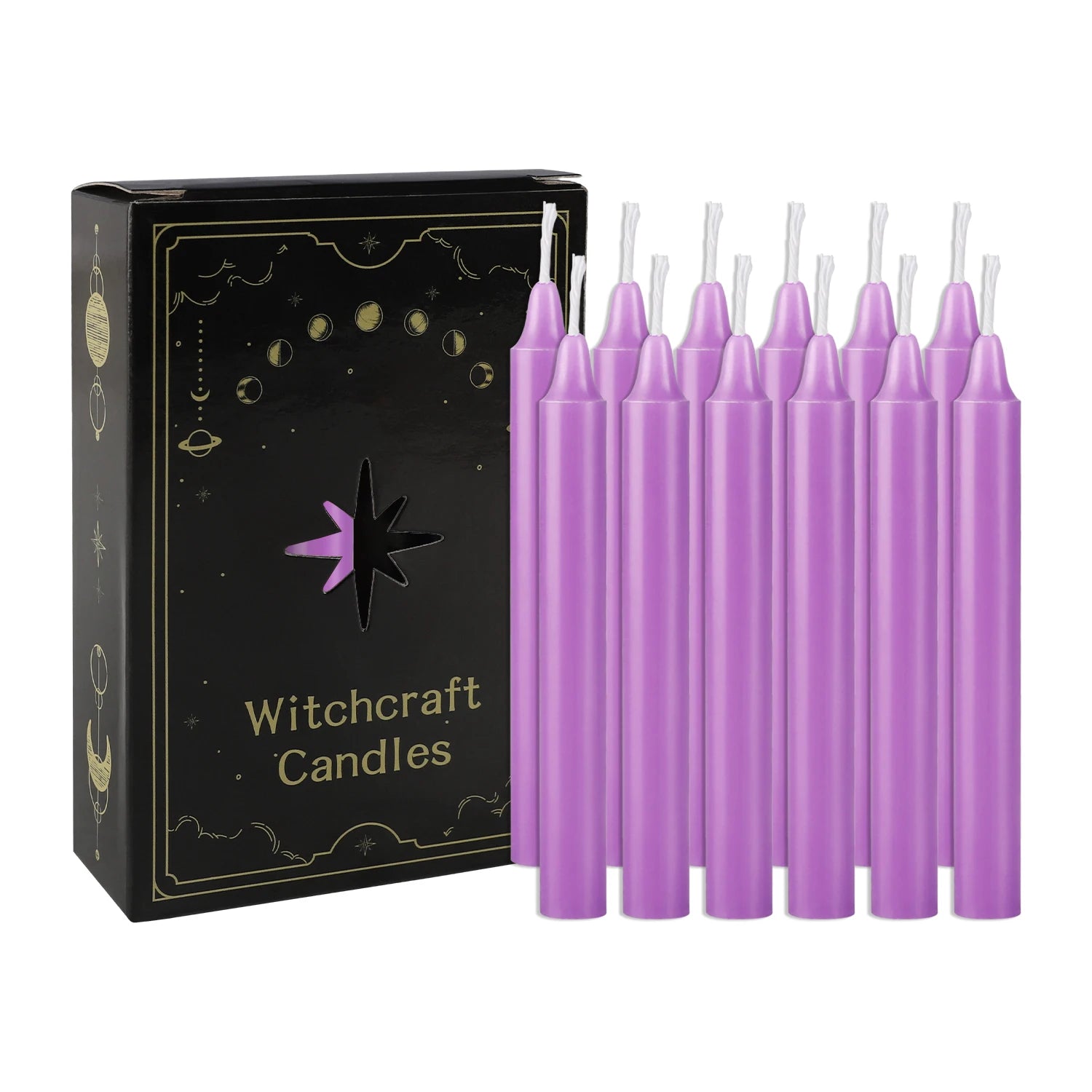 Purple "Spiritual" Witchcraft candles