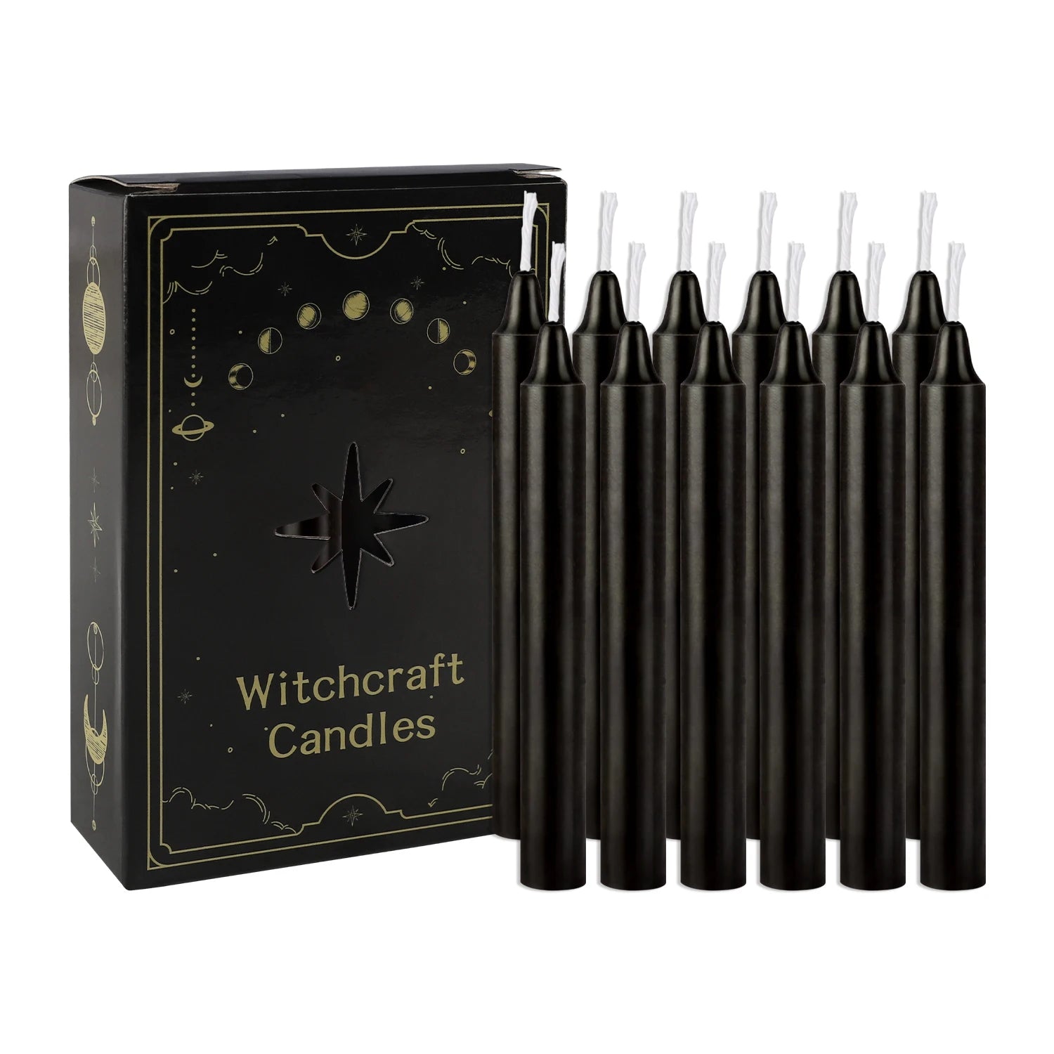 Black "Protection" Witchcraft Candles