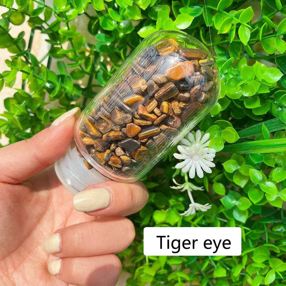 Crystal Healing Glass Water Bottle