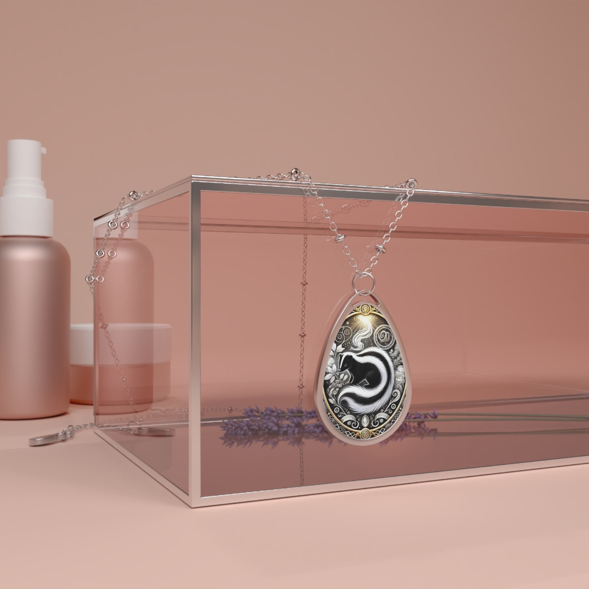 Skunk Spirit Animal Necklace
