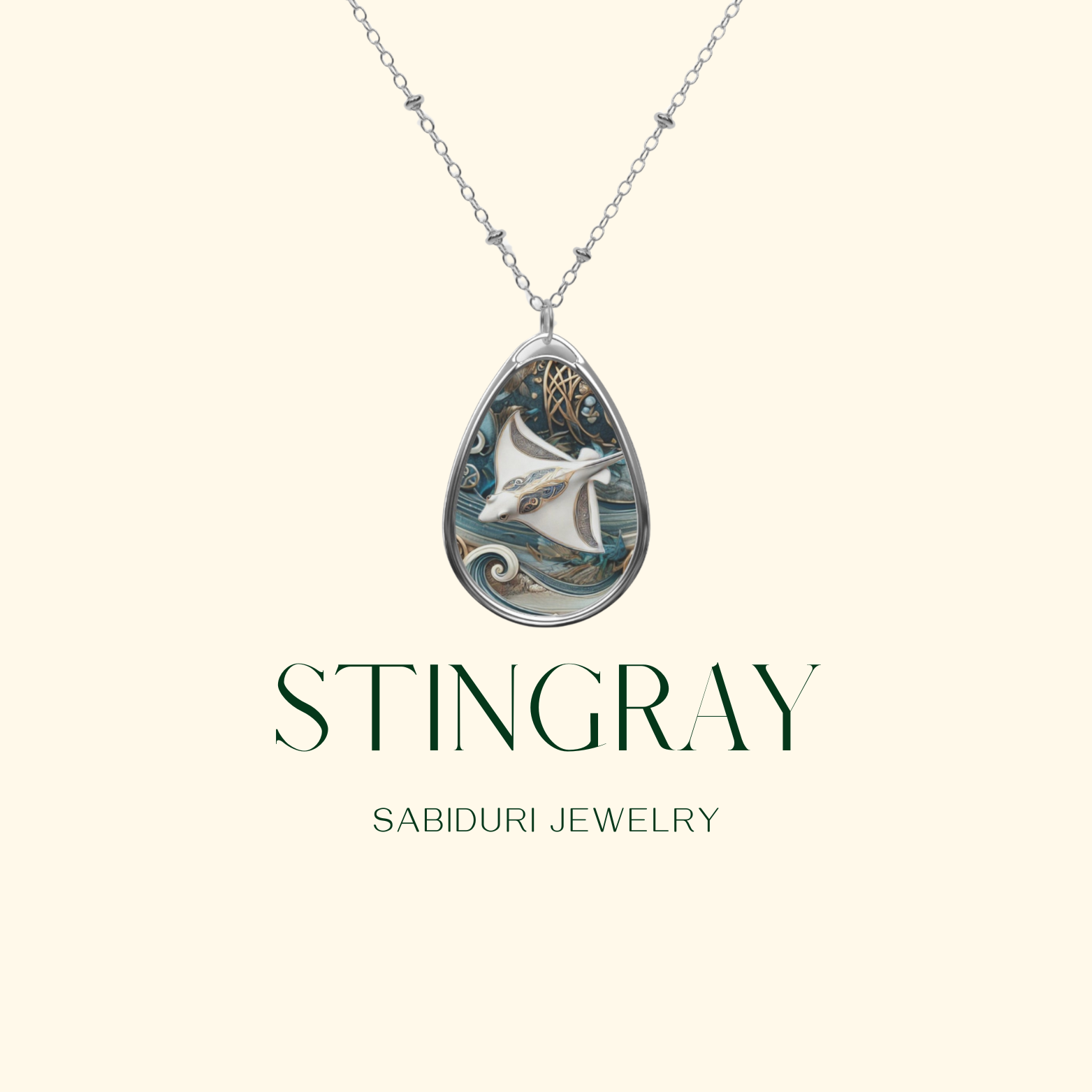 Stingray Spirit Animal Necklace