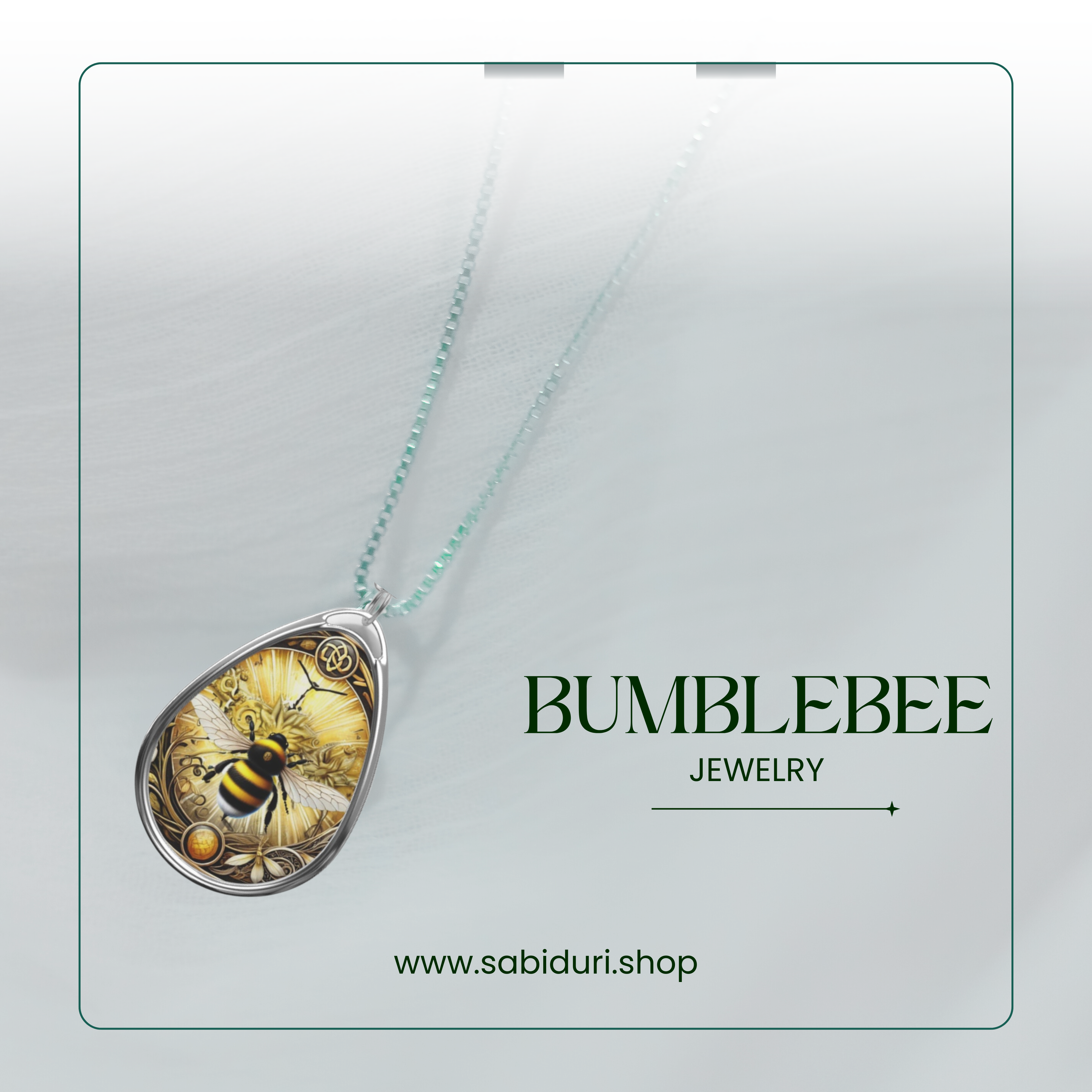 Bumblebee Spirit Animal Necklace