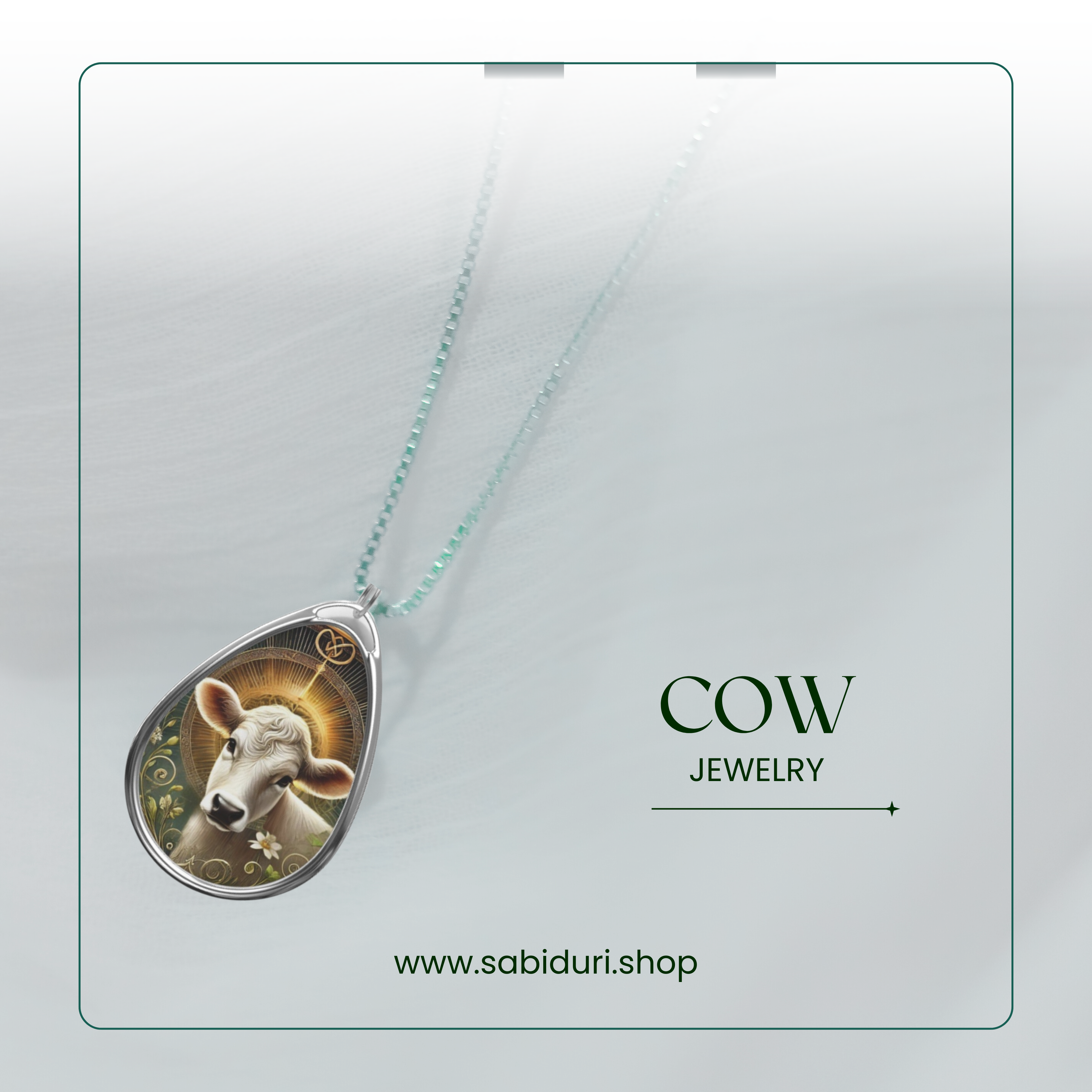 Cow Spirit Animal Necklace