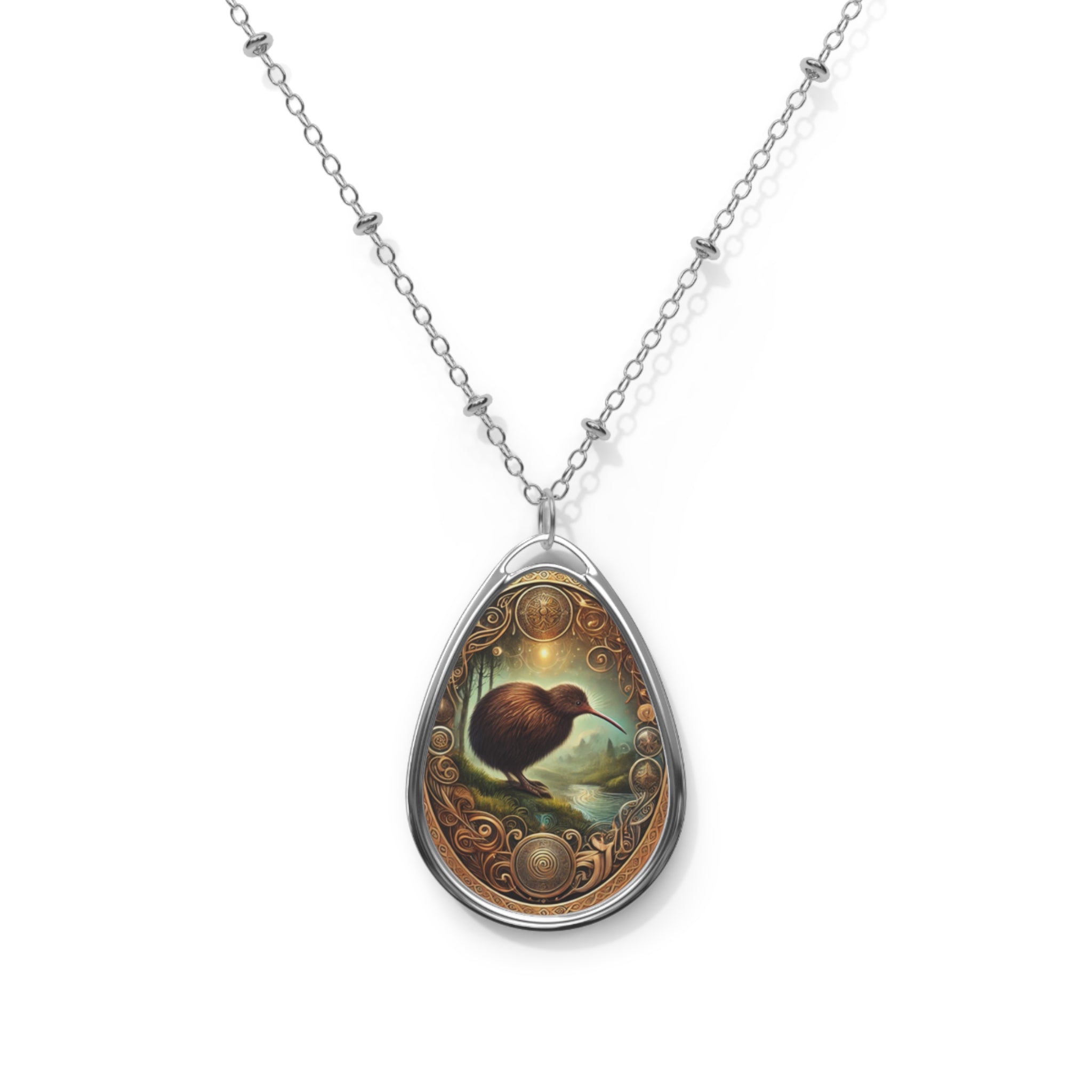 Kiwi Spirit Animal Necklace