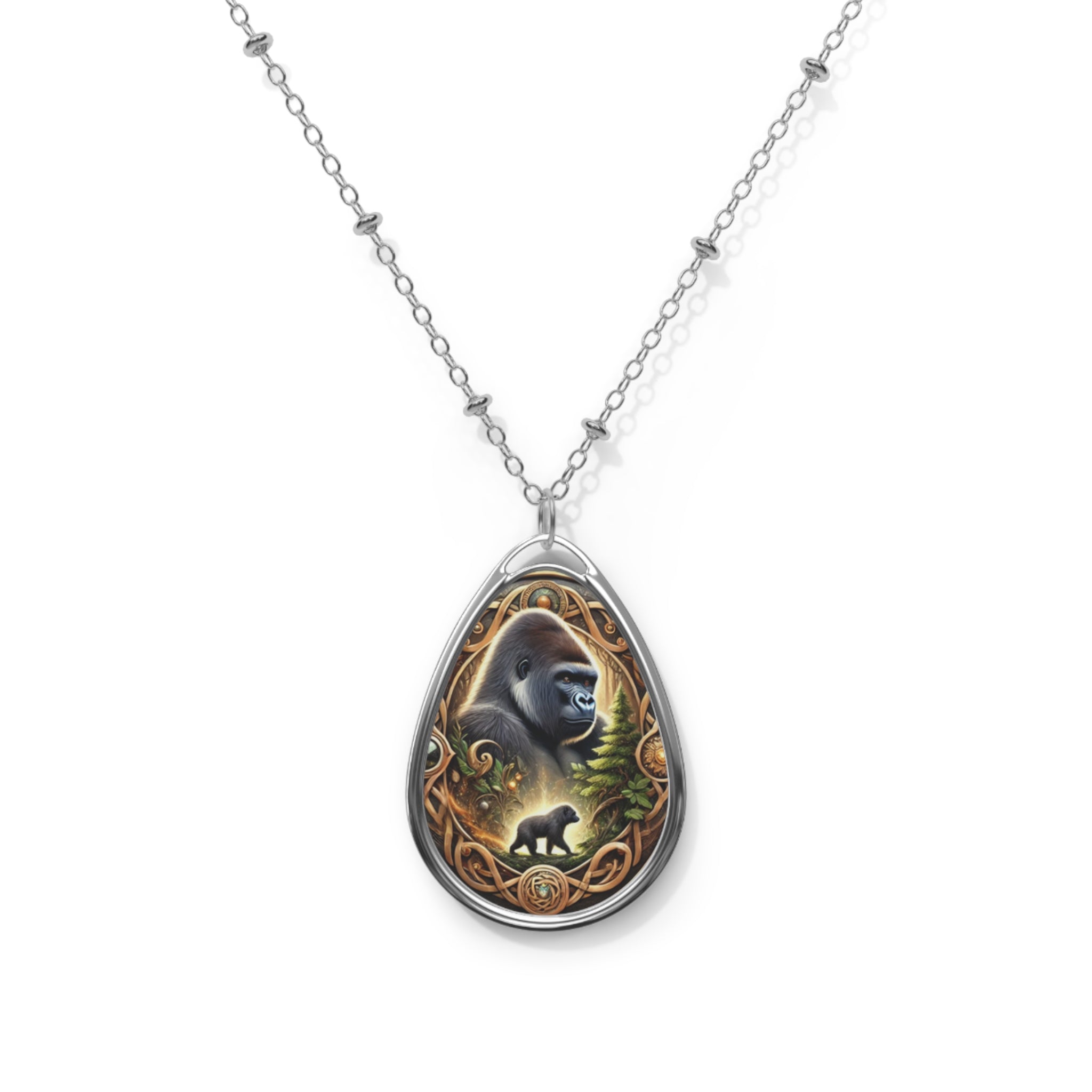 Gorilla Spirit Animal Necklace