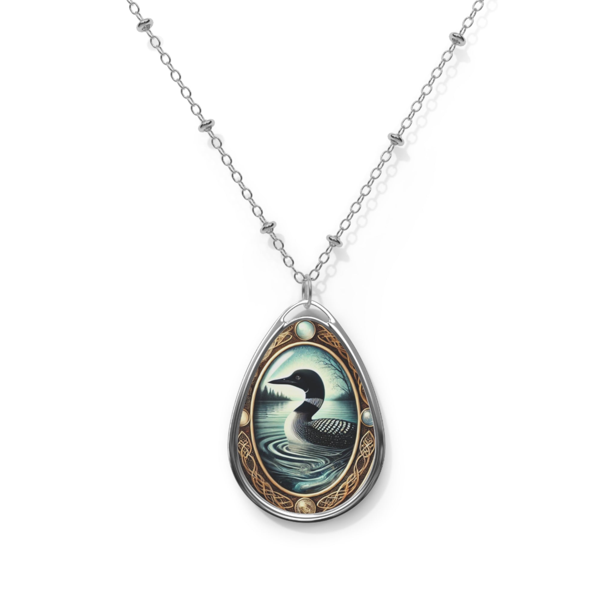 Loon Spirit Animal Necklace