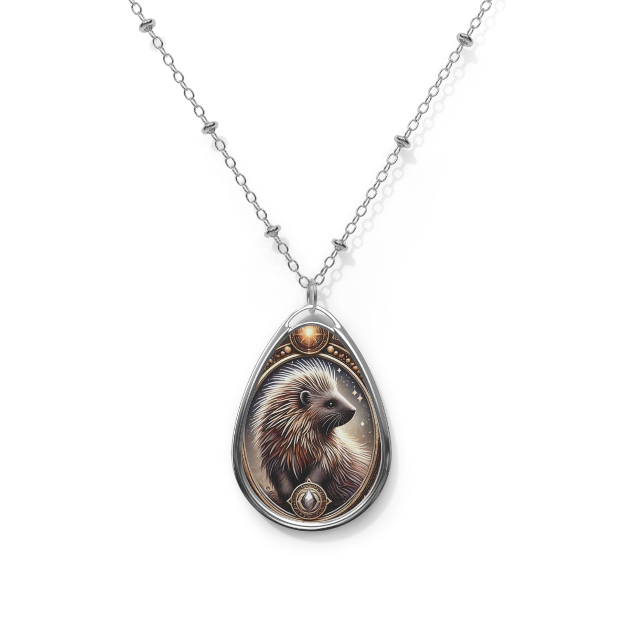 Porcupine Spirit Animal Necklace