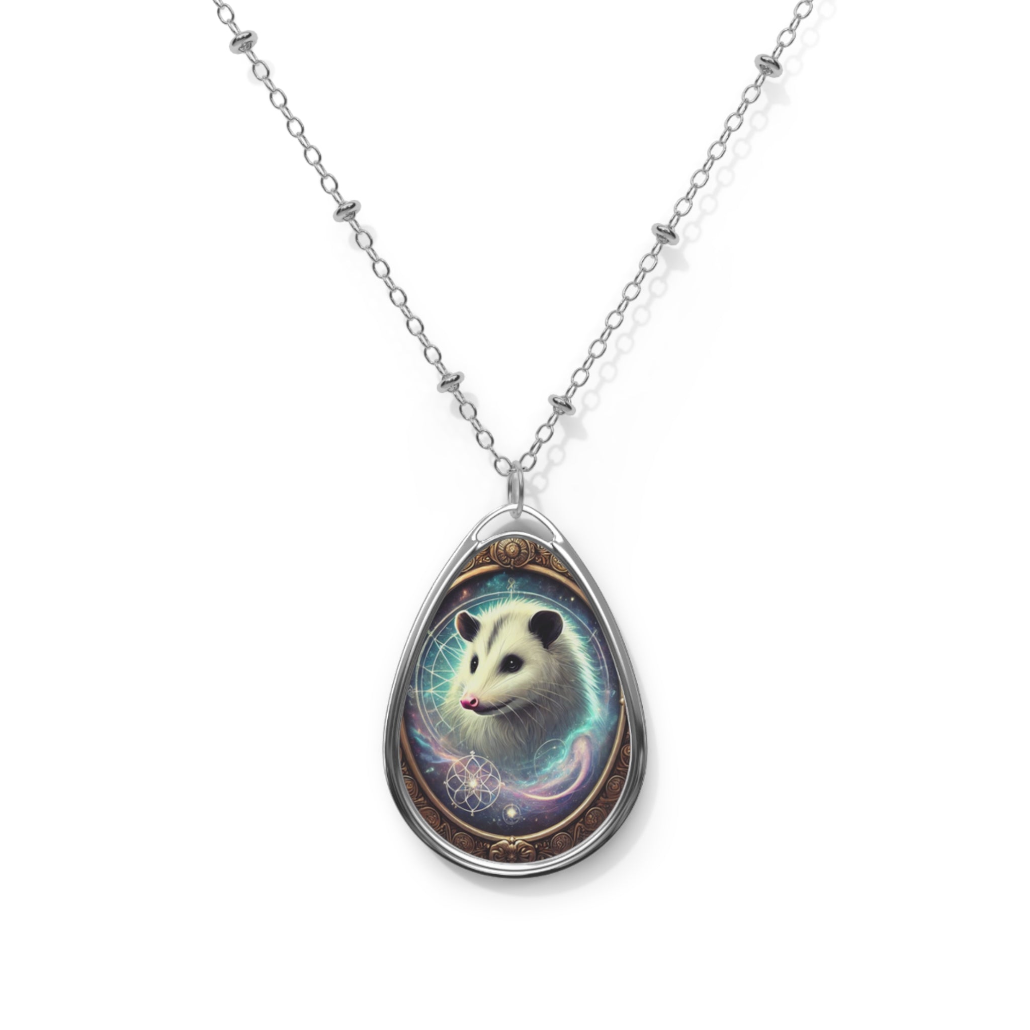 Opossum Spirit Animal Necklace