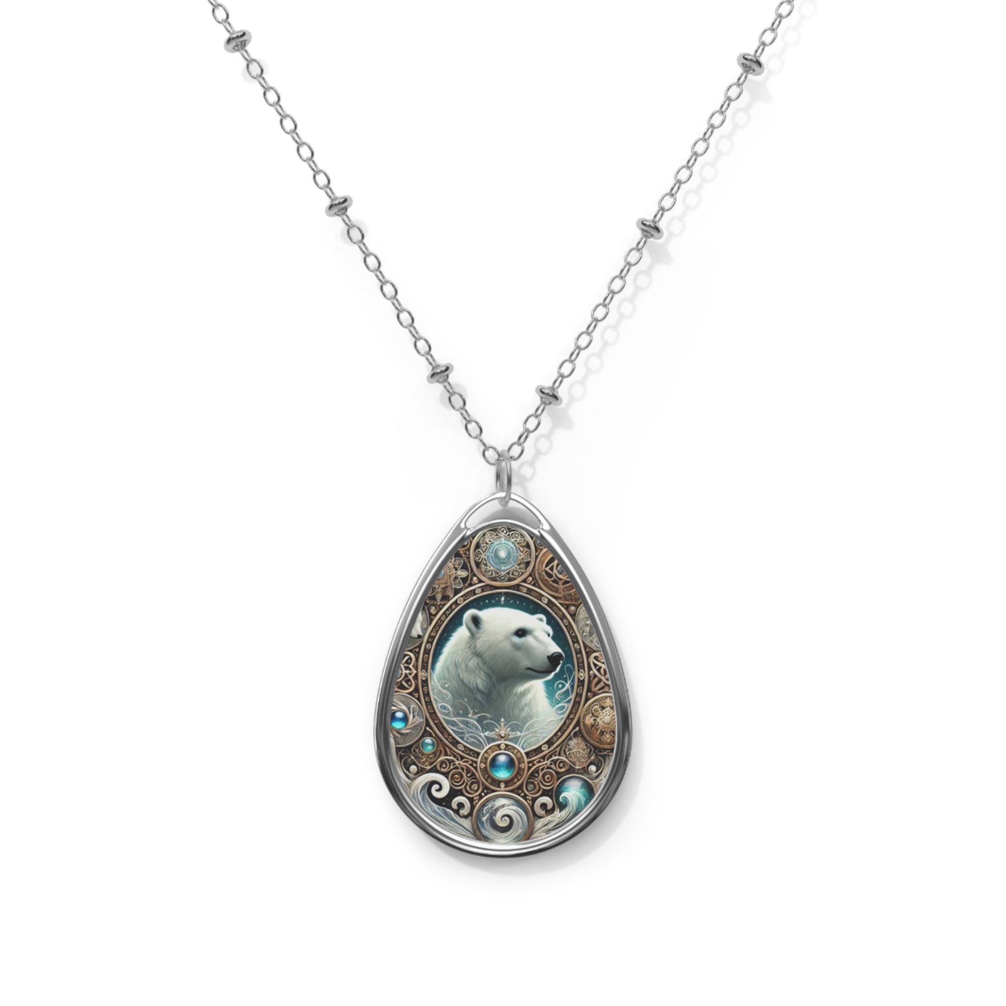 Polar Bear Spirit Animal Necklace