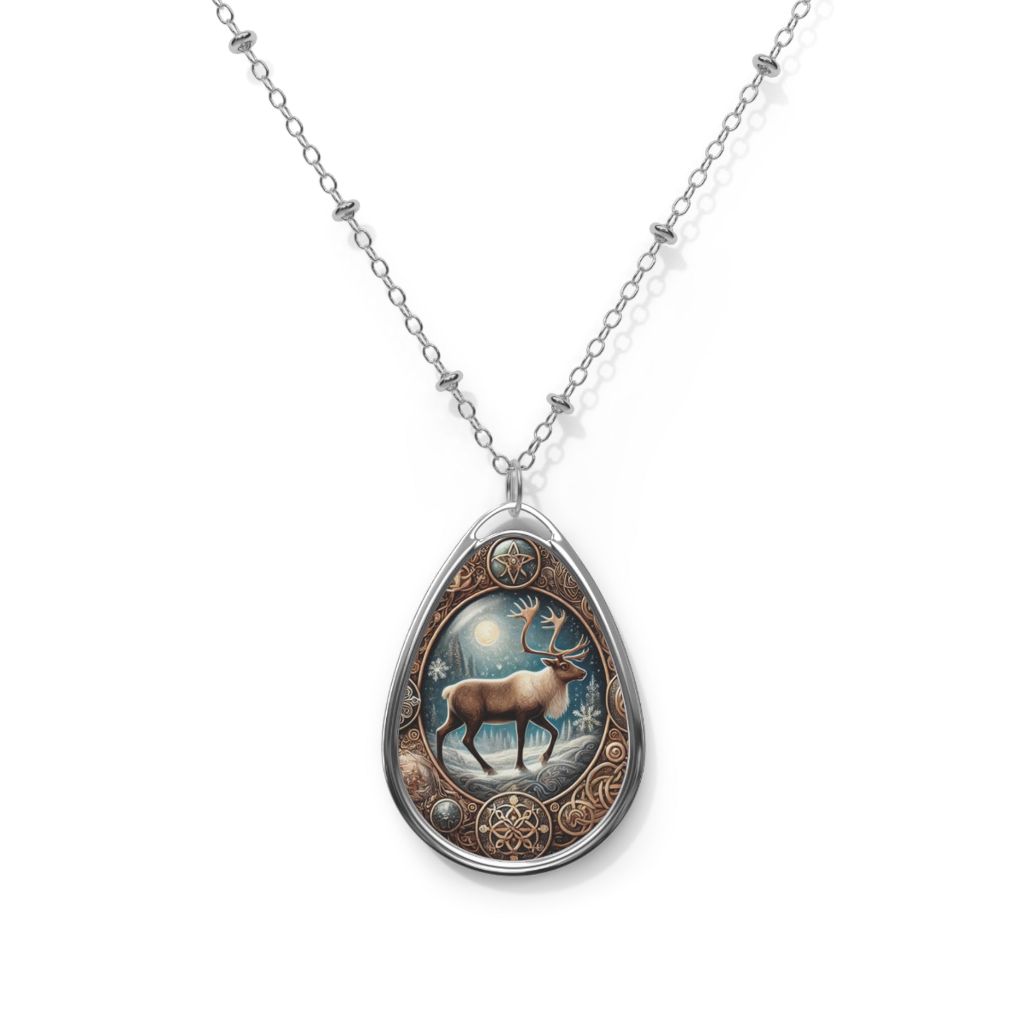 Caribou Spirit Animal Necklace