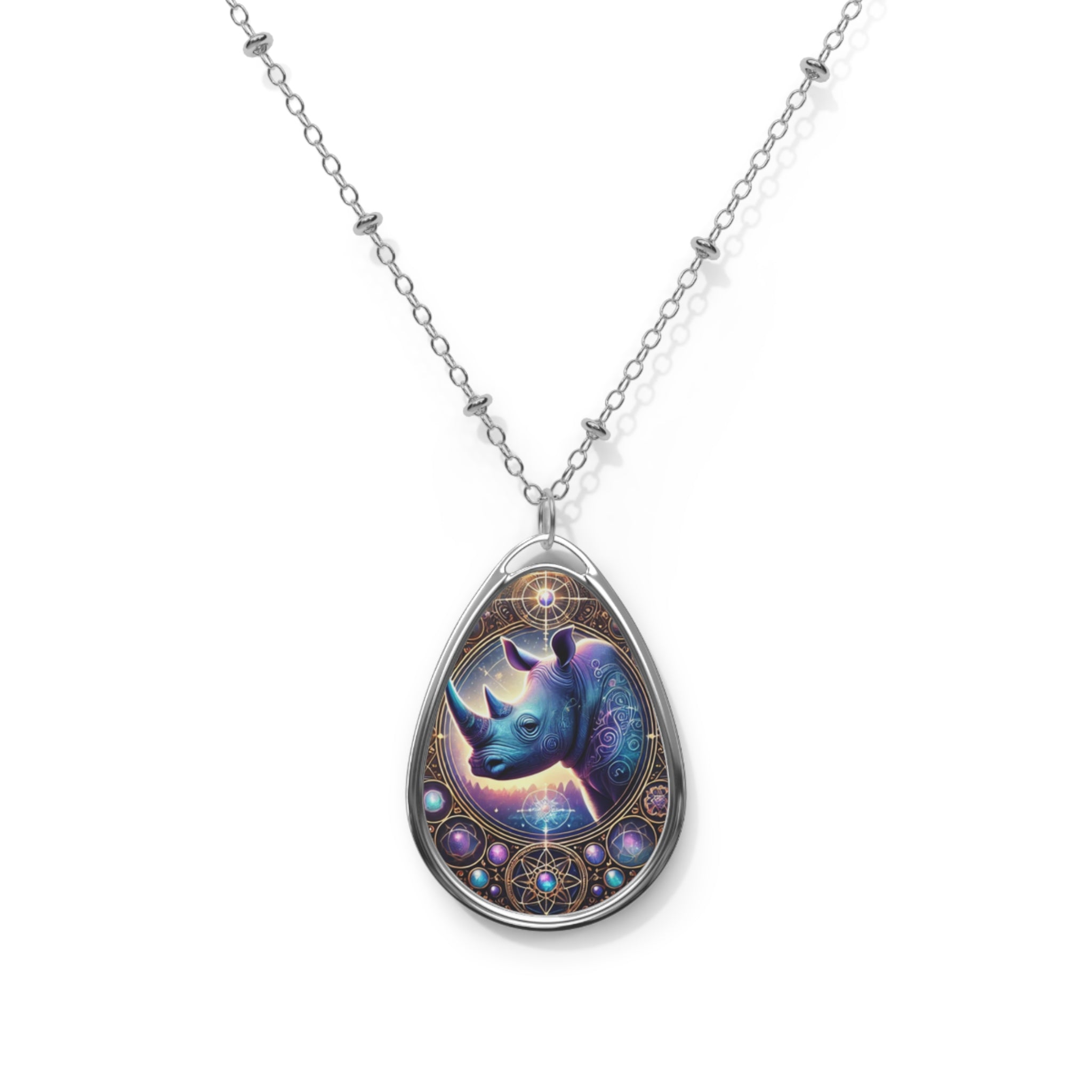 Rhinoceros Spirit Animal Necklace