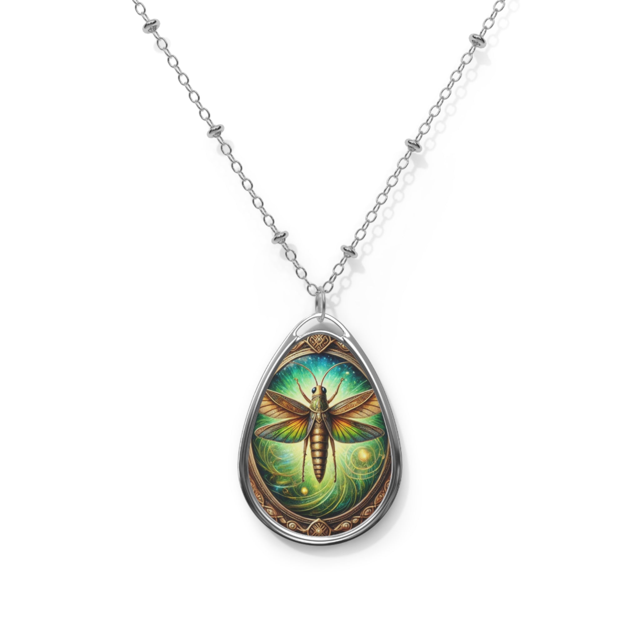 Grasshoppers Spirit Animal Necklace