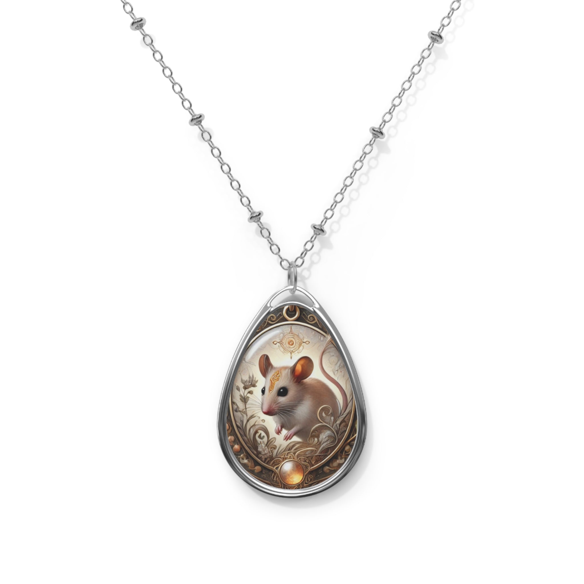 Mouse Spirit Animal Necklace