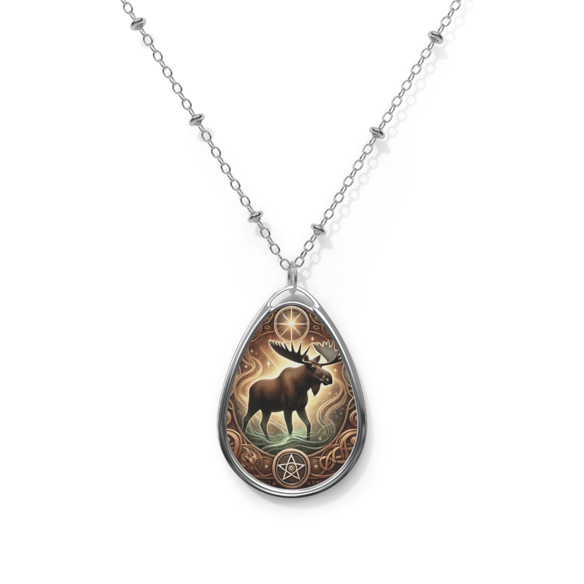 Moose Spirit Animal Necklace