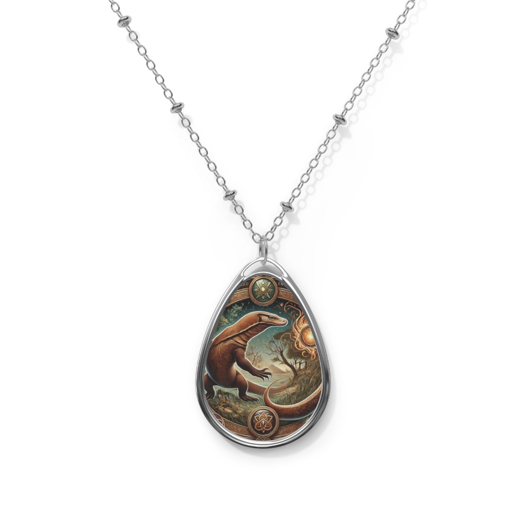 Komodo Dragon Spirit Animal Necklace