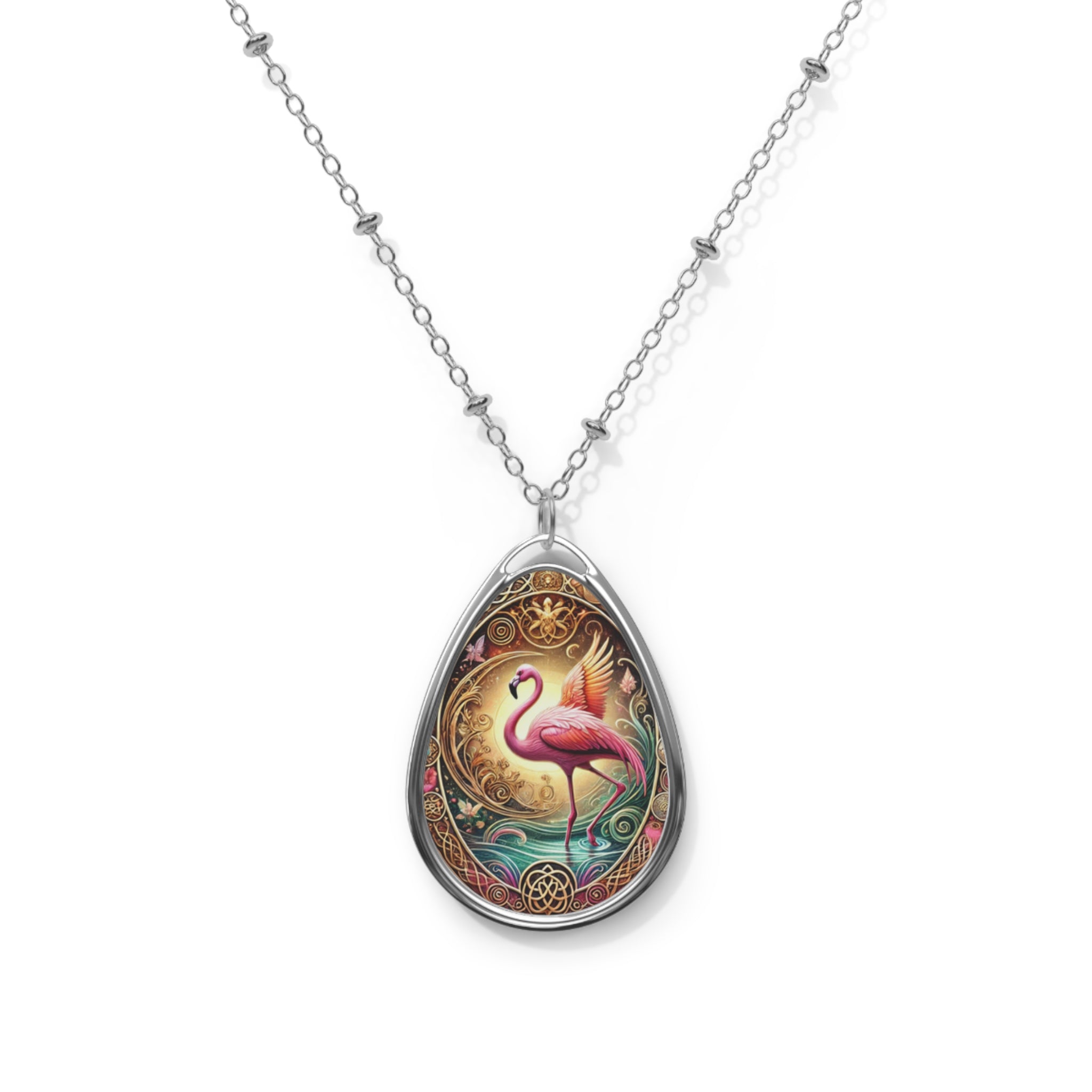 Flamingo Spirit Animal Necklace