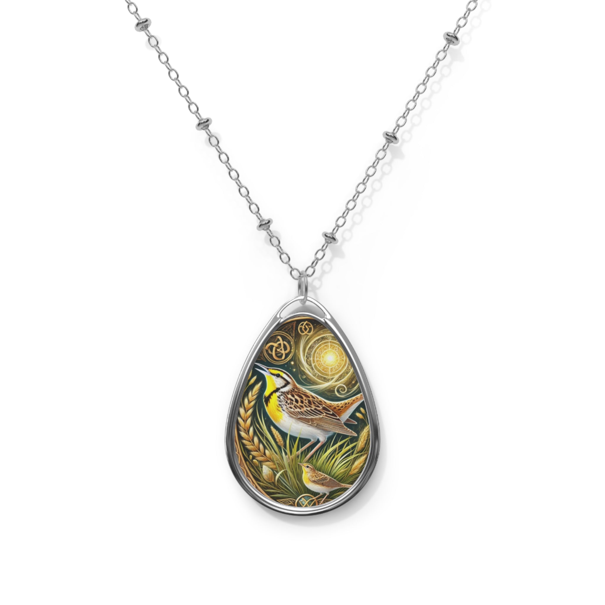 Meadowlark Spirit Animal Necklace