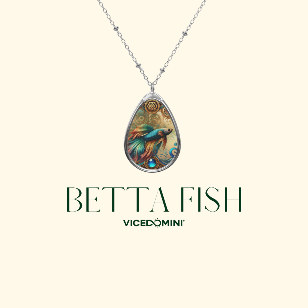 Betta Fisch Tier Halskette