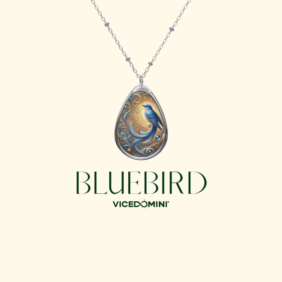 Blauvogel Geist Tier Halskette