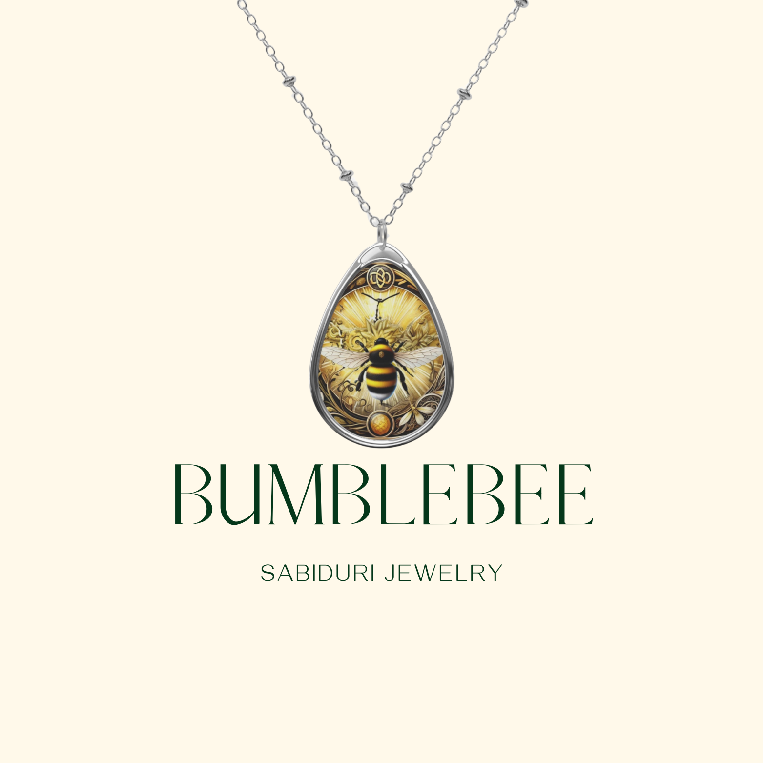 Bumblebee Spirit Animal Necklace