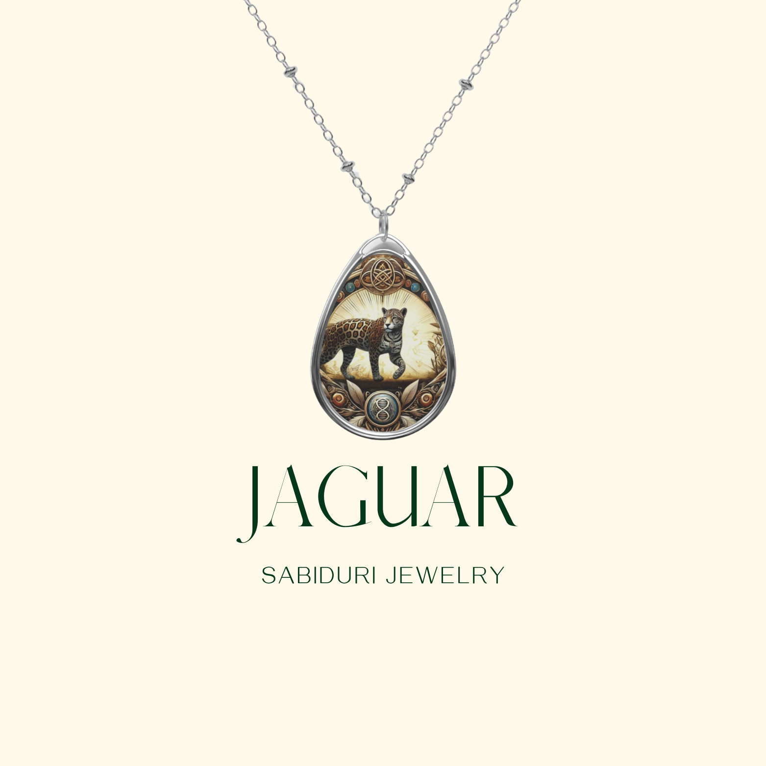 Jaguar Spirit Animal Necklace