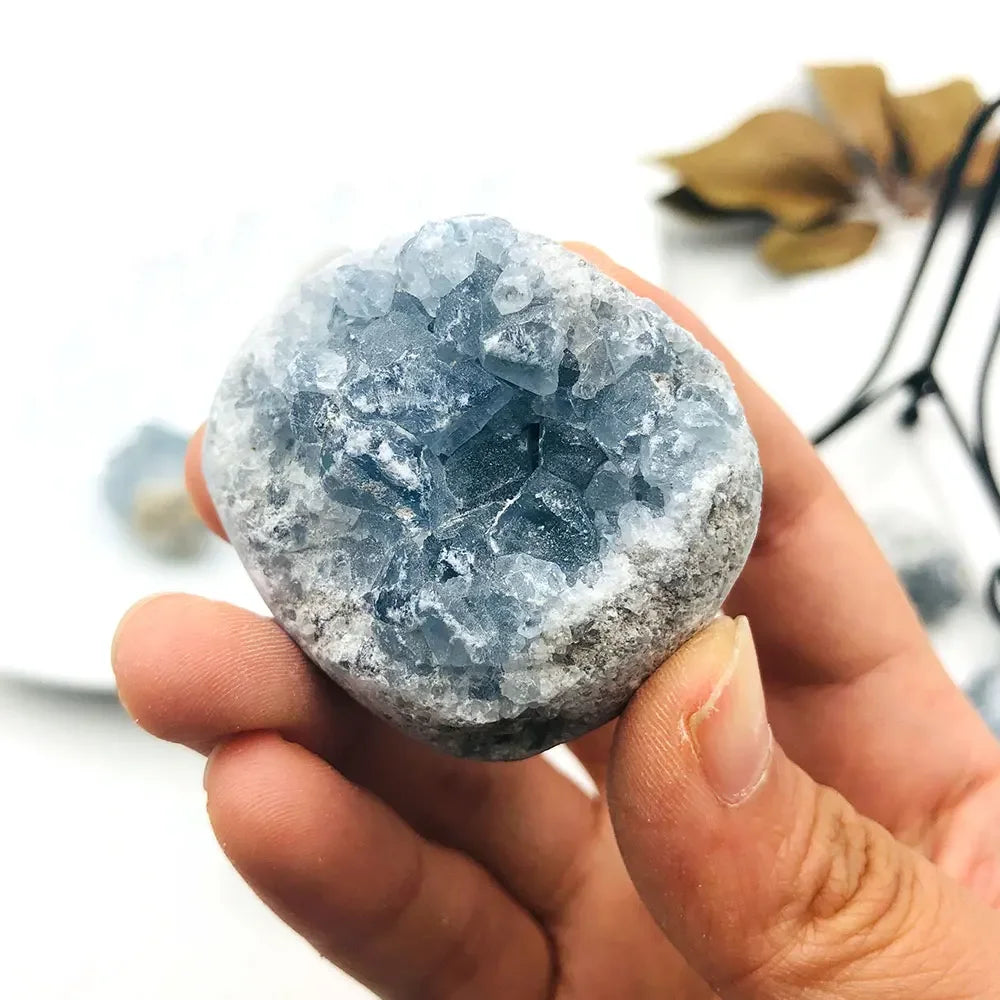 Natural Celestite Quartz Crystal