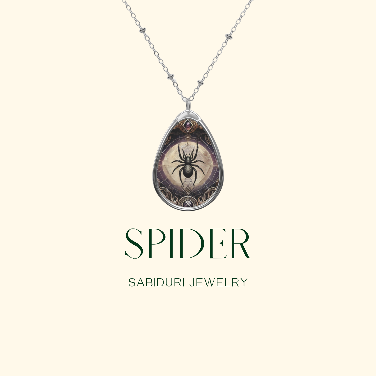 Spider Spirit Animal Necklace