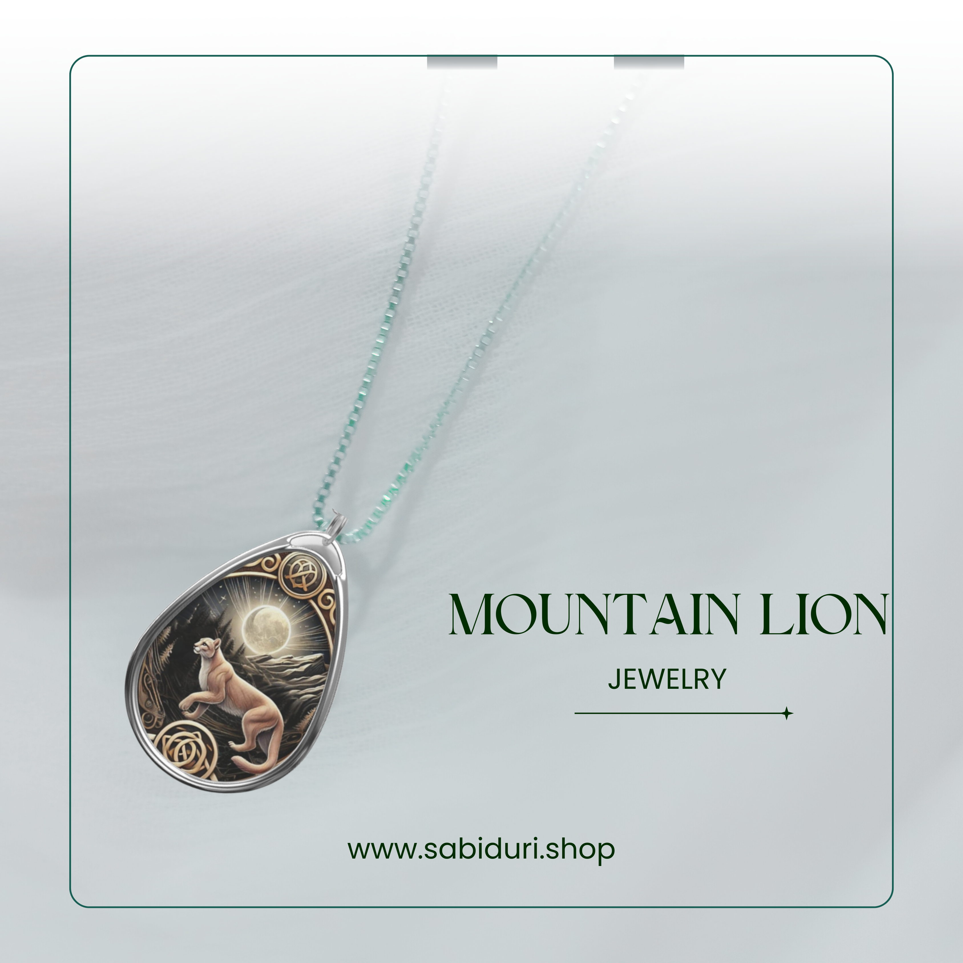 Mountain Lion Spirit Animal Necklace