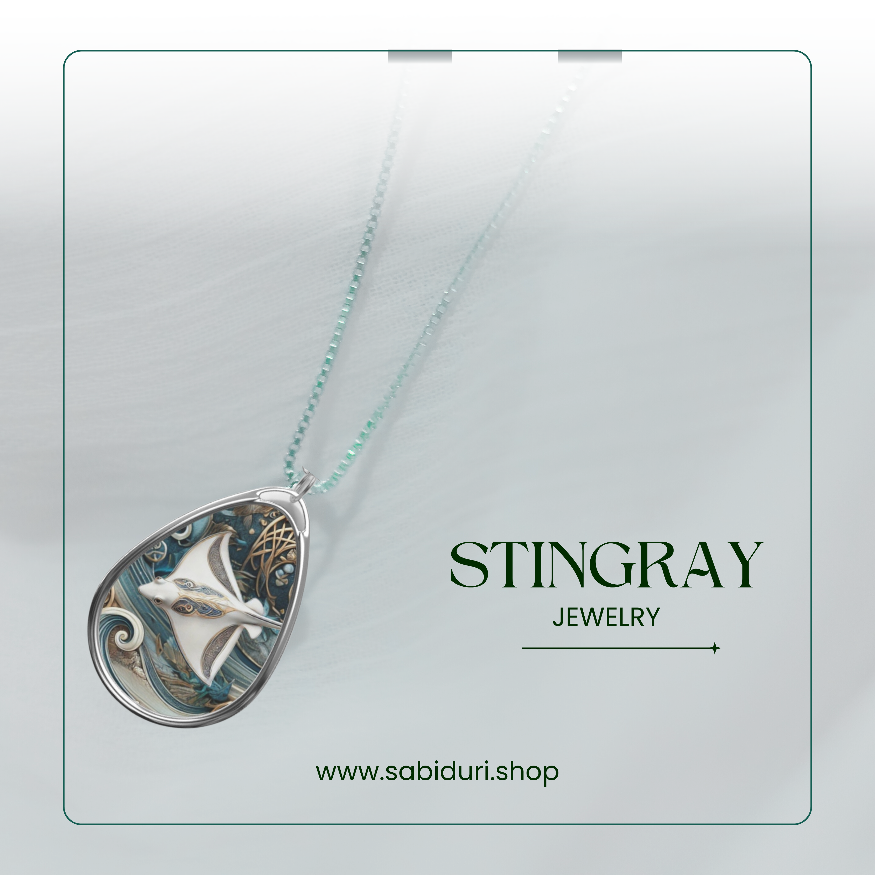 Stingray Spirit Animal Necklace